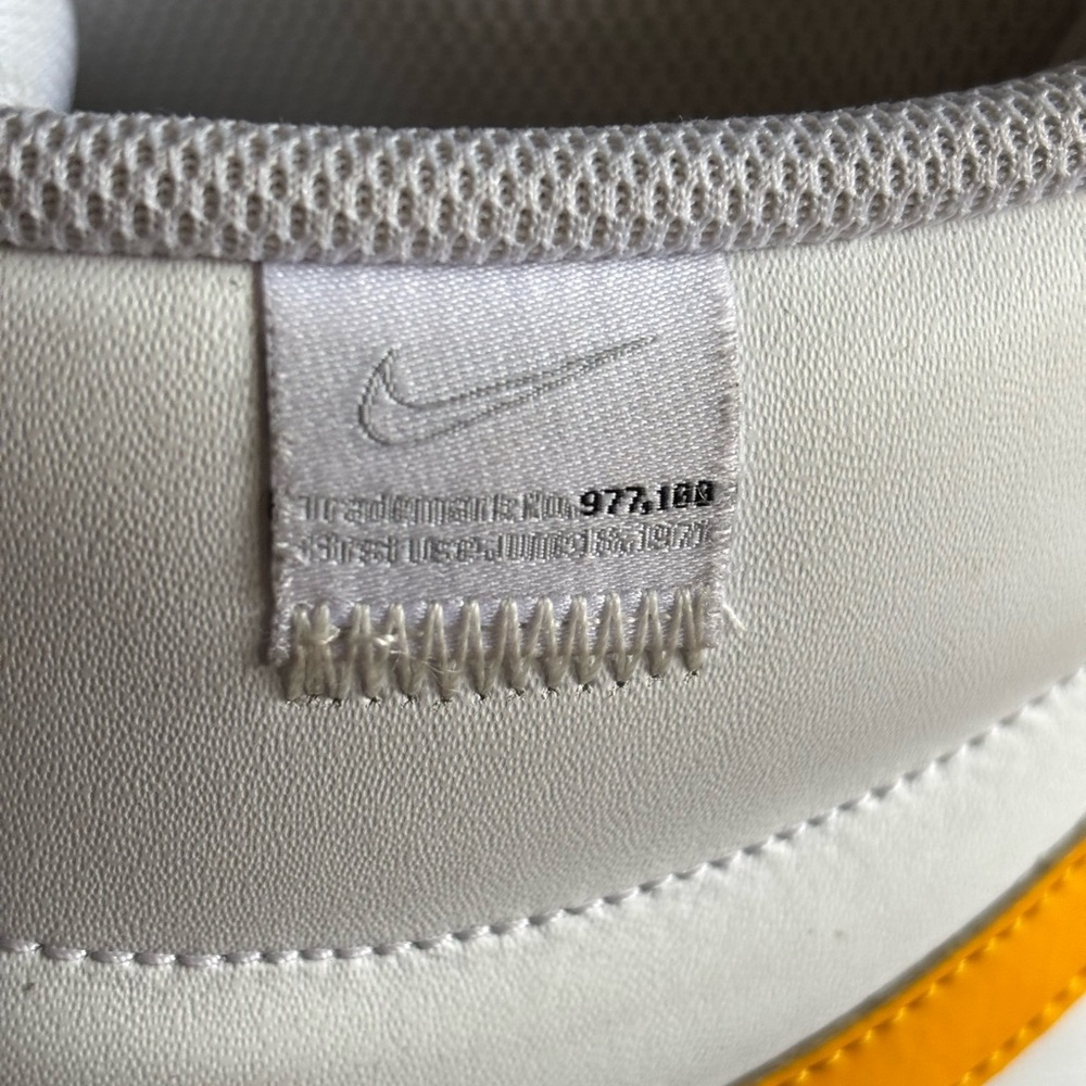 Nike Court Royale 2 Mid Sneakers 50th Anniversary White Yellow Swoosh Men’s 12 - Picture 5 of 9